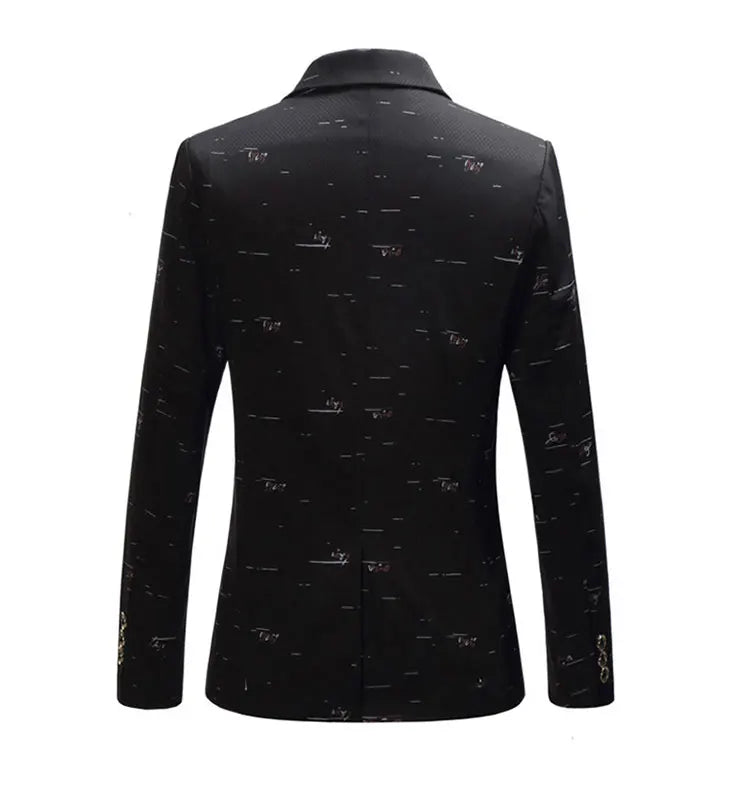 Men's Floral Print Slim Fit Blazer | High Quality Wedding & Party Jacket | Sizes M-6XL by BlazerBoyz