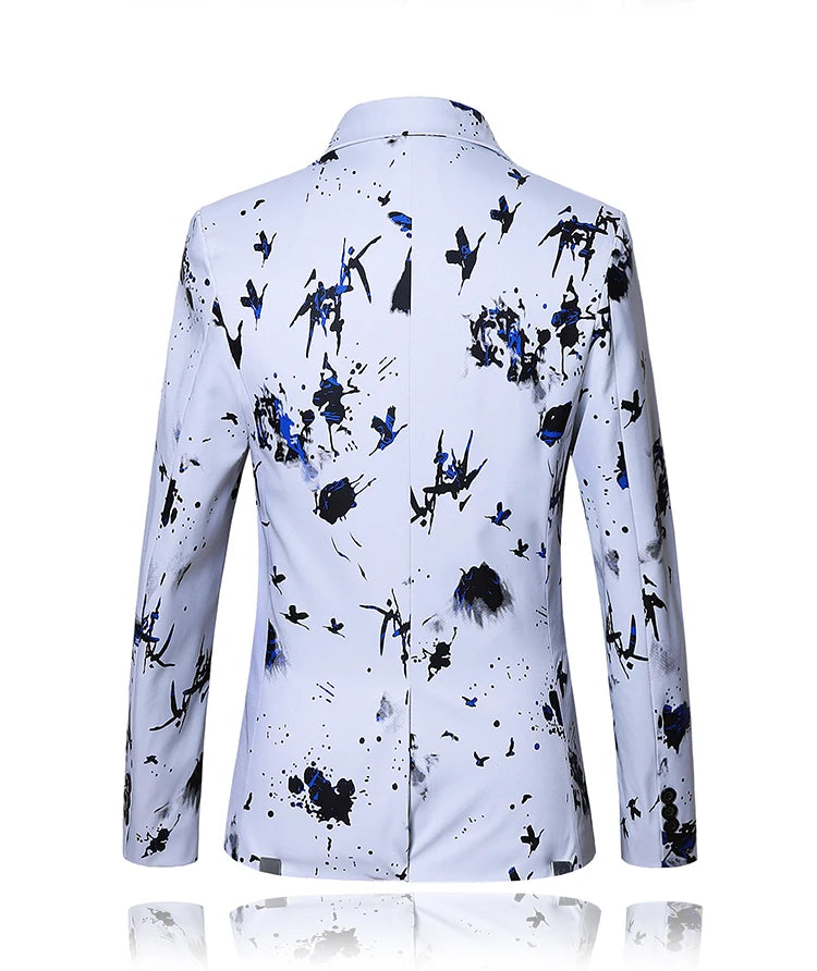 Men’s Luxury Floral Printed Suit Blazer | Elegant Statement Jacket by BlazerBoyz