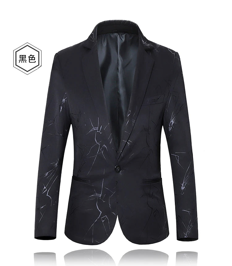 Men’s Luxury Floral Printed Suit Blazer | Elegant Statement Jacket by BlazerBoyz