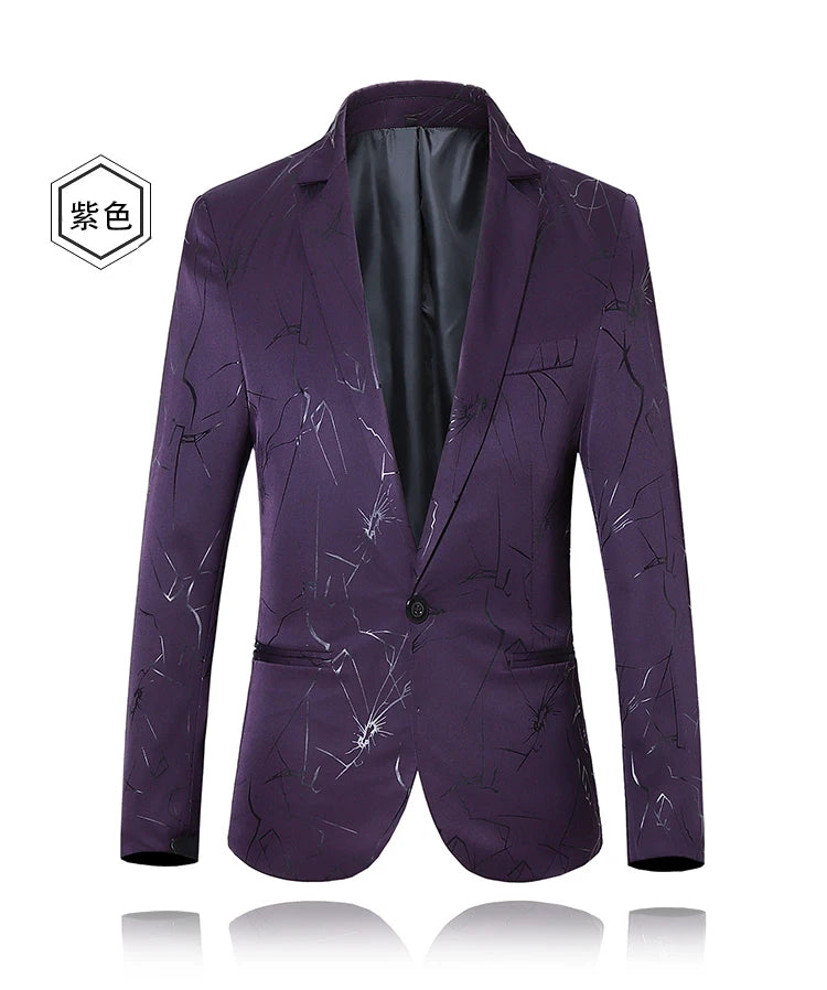 Men’s Luxury Floral Printed Suit Blazer | Elegant Statement Jacket by BlazerBoyz