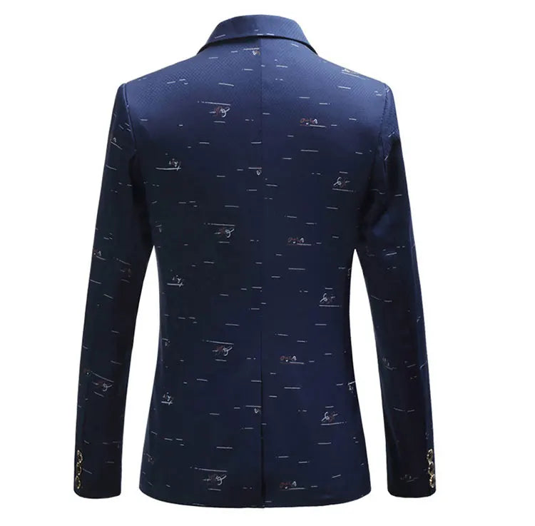 Men's Floral Print Slim Fit Blazer | High Quality Wedding & Party Jacket | Sizes M-6XL by BlazerBoyz