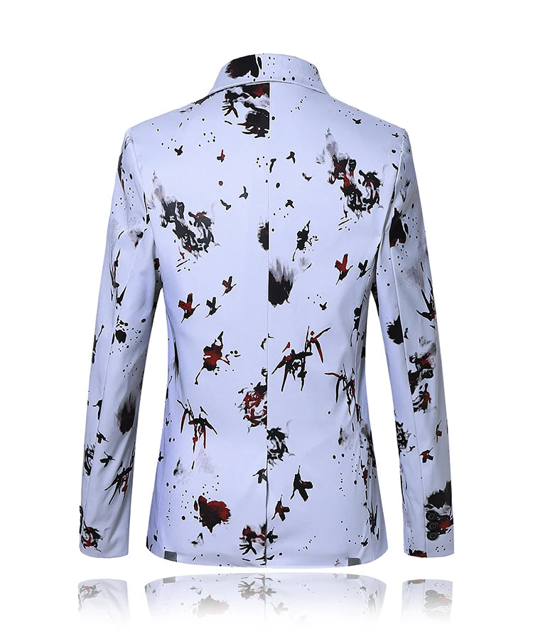 Men’s Luxury Floral Printed Suit Blazer | Elegant Statement Jacket by BlazerBoyz