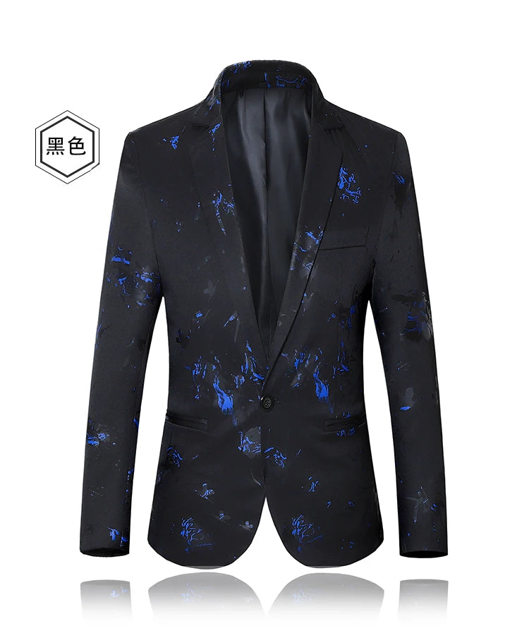 Men’s Luxury Floral Printed Suit Blazer | Elegant Statement Jacket by BlazerBoyz