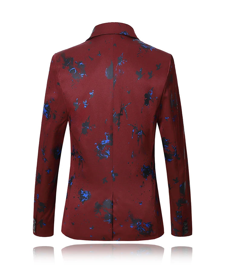 Men’s Luxury Floral Printed Suit Blazer | Elegant Statement Jacket by BlazerBoyz