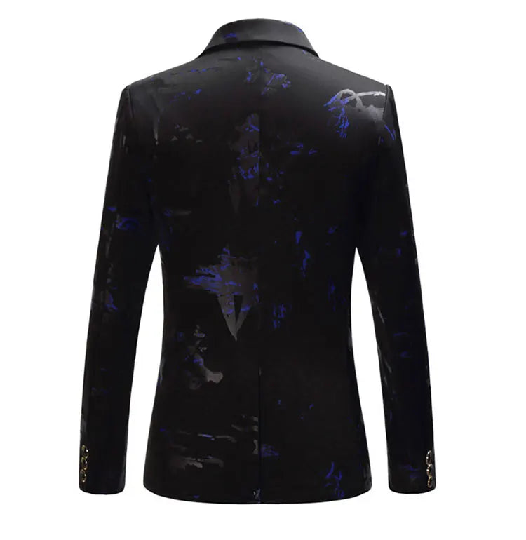 Men's Floral Print Slim Fit Blazer | High Quality Wedding & Party Jacket | Sizes M-6XL by BlazerBoyz