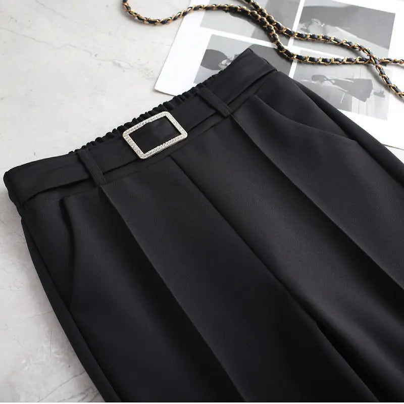 Elegant High-Waist Flare Pants for Women | Office & Casual Trousers by BlazerGirlz