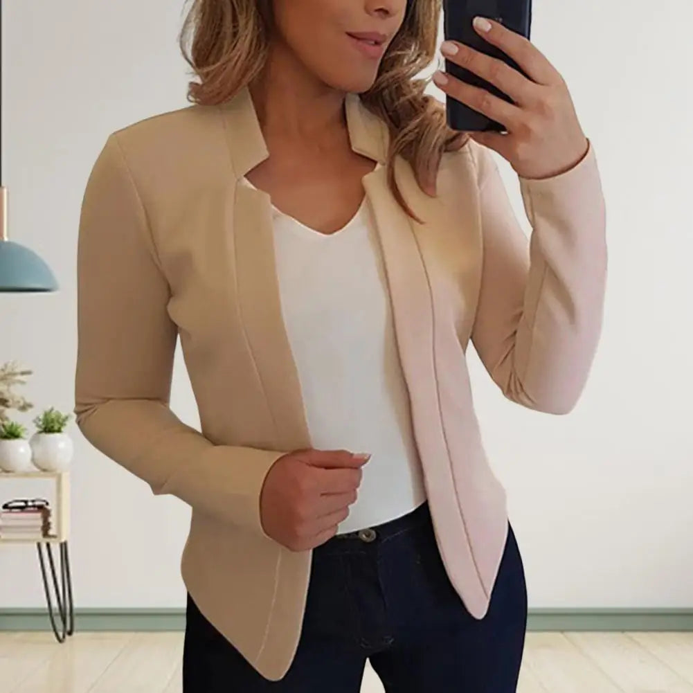 Trendy Slim Fit Business Blazer for Women