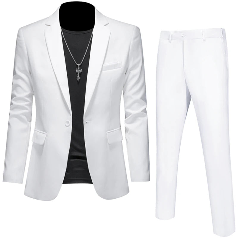 Men's High Quality Slim Fit Suit | 2-Piece  Set | 16 Colors | Sizes 6XL-M by BlazerBoyz