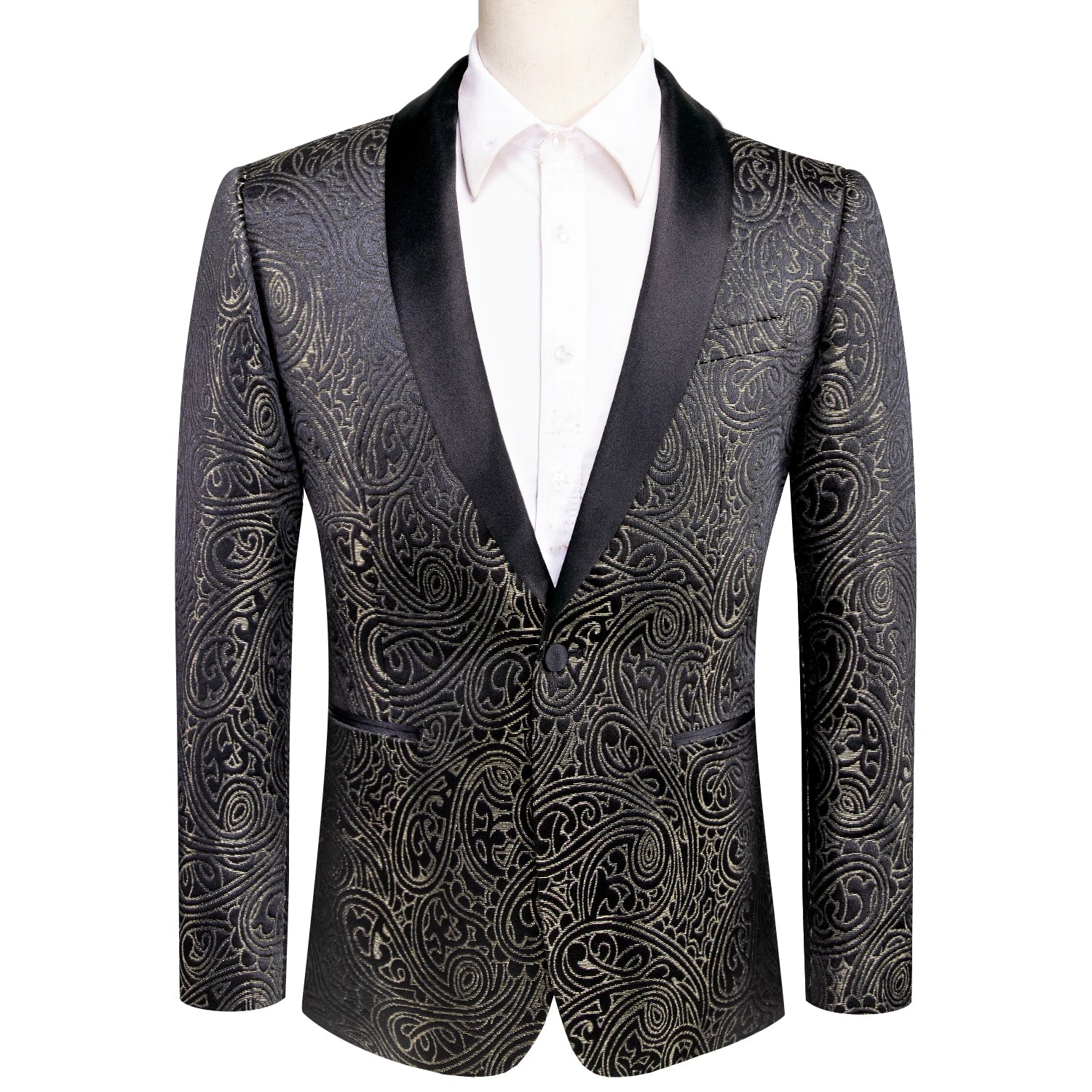 Hi-Tie Shawl Collar Tuxedo Blazer | High-Quality Groom Jacket for Weddings & Proms