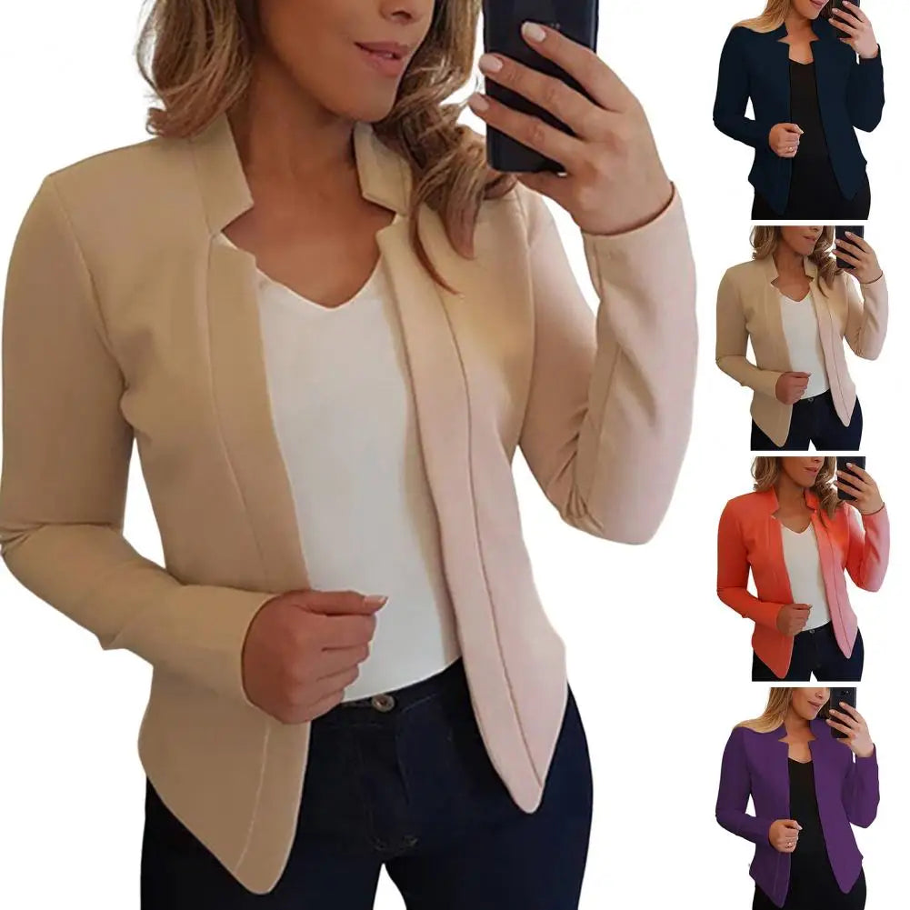 Trendy Slim Fit Business Blazer for Women