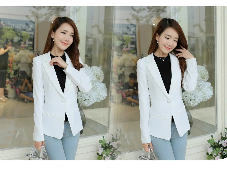 Casual Slim Blazer for Women | Fashionable Office & Career Jacket by BlazerGirlz