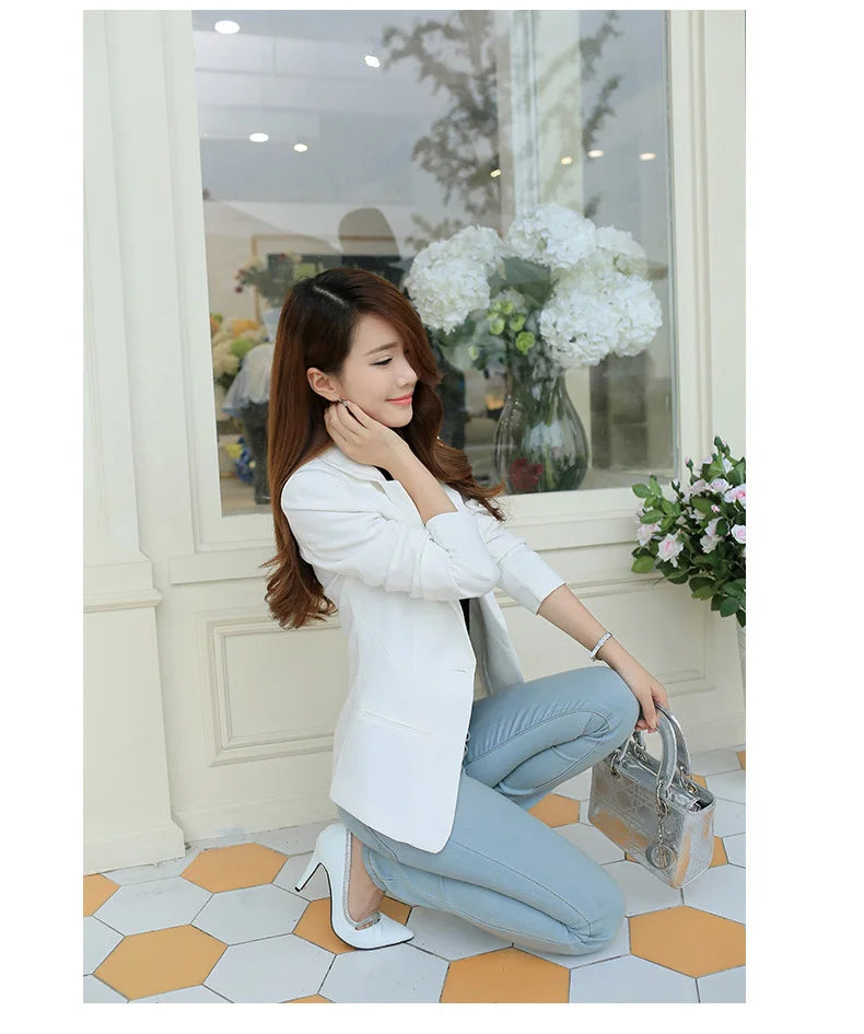 Casual Slim Blazer for Women | Fashionable Office & Career Jacket by BlazerGirlz