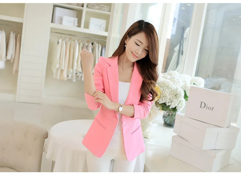 Casual Slim Blazer for Women | Fashionable Office & Career Jacket by BlazerGirlz