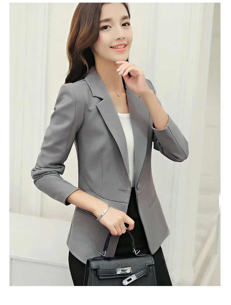 Casual Slim Blazer for Women | Fashionable Office & Career Jacket by BlazerGirlz