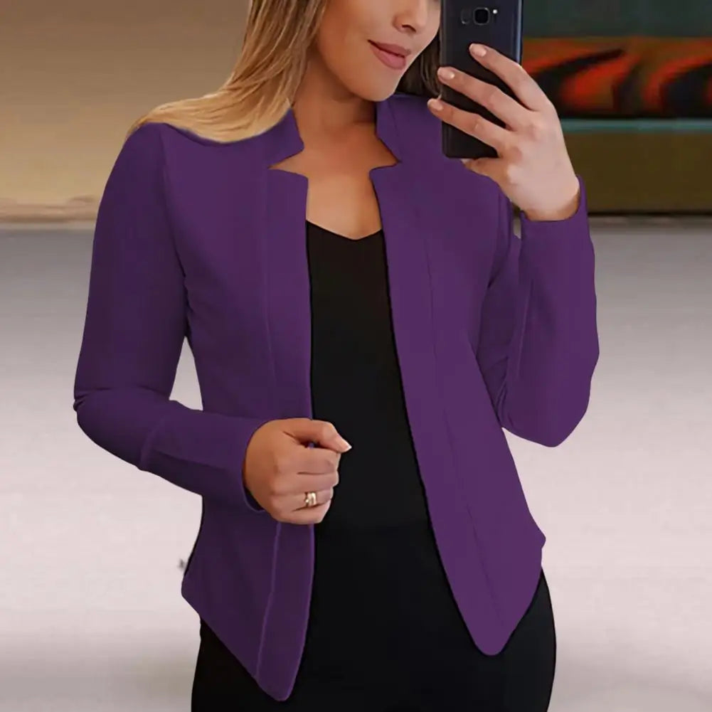 Trendy Slim Fit Business Blazer for Women