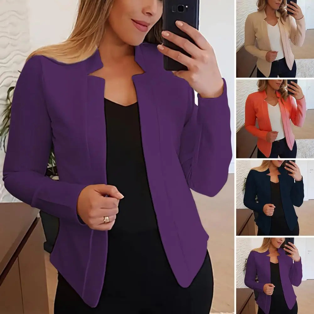 Trendy Slim Fit Business Blazer for Women