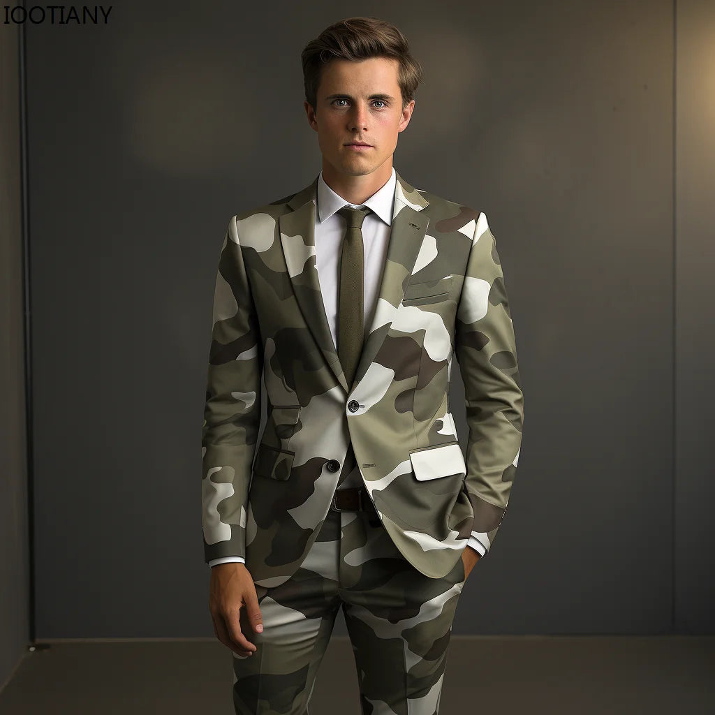 Geometric Camouflage 3D Digital Print Tactical Suit