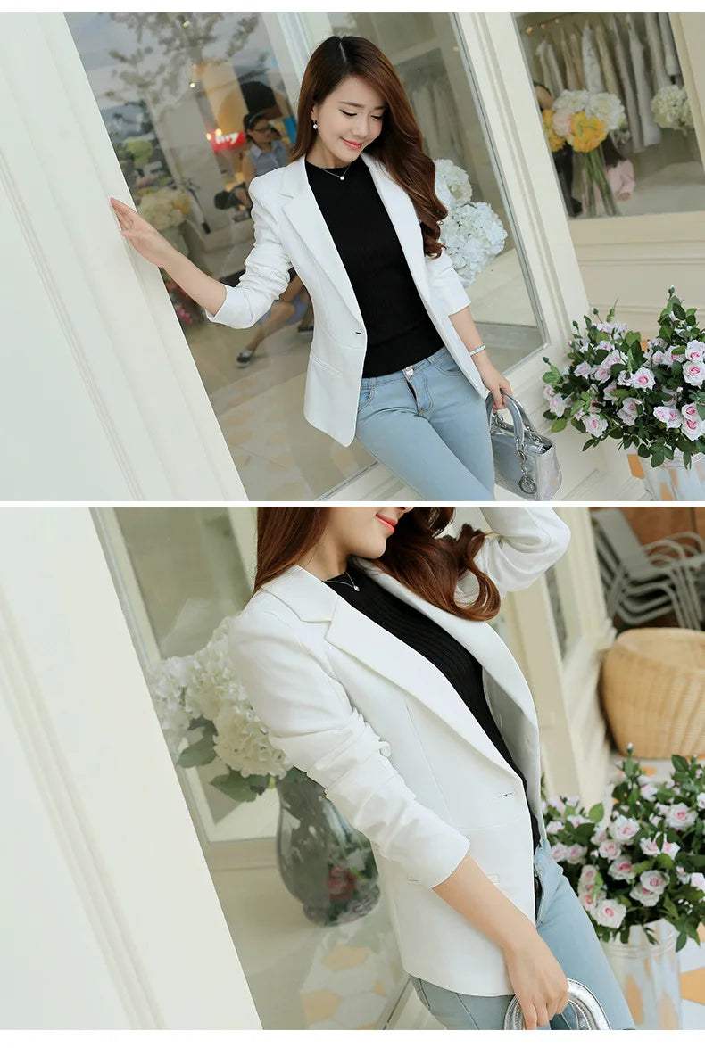 Casual Slim Blazer for Women | Fashionable Office & Career Jacket by BlazerGirlz