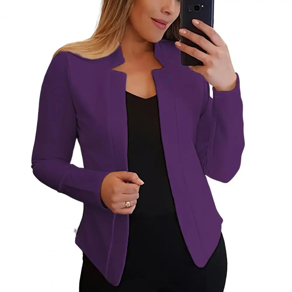 Trendy Slim Fit Business Blazer for Women