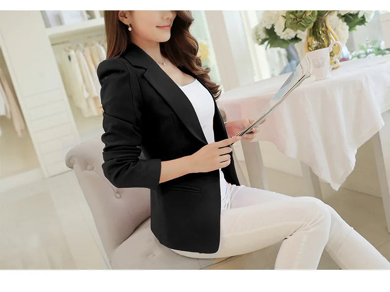 Casual Slim Blazer for Women | Fashionable Office & Career Jacket by BlazerGirlz