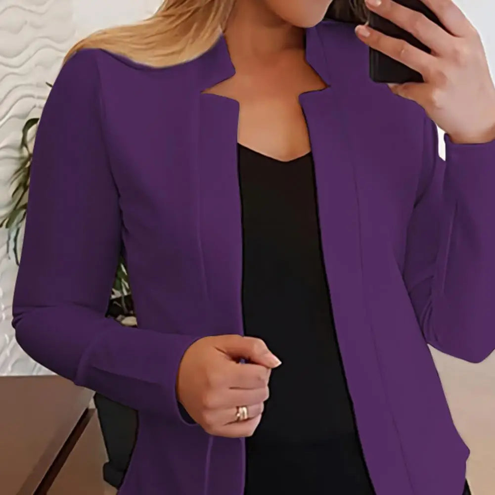 Trendy Slim Fit Business Blazer for Women