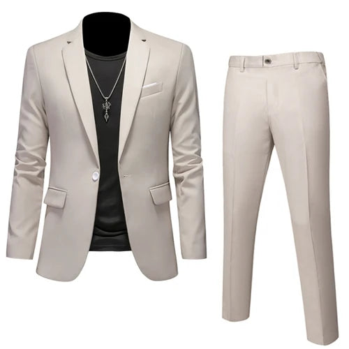 Men's High Quality Slim Fit Suit | 2-Piece  Set | 16 Colors | Sizes 6XL-M by BlazerBoyz