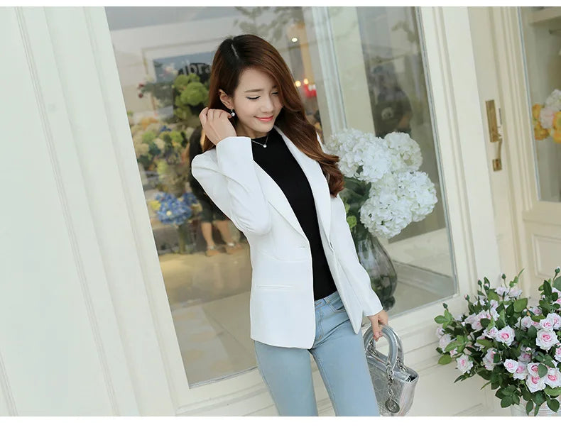 Casual Slim Blazer for Women | Fashionable Office & Career Jacket by BlazerGirlz