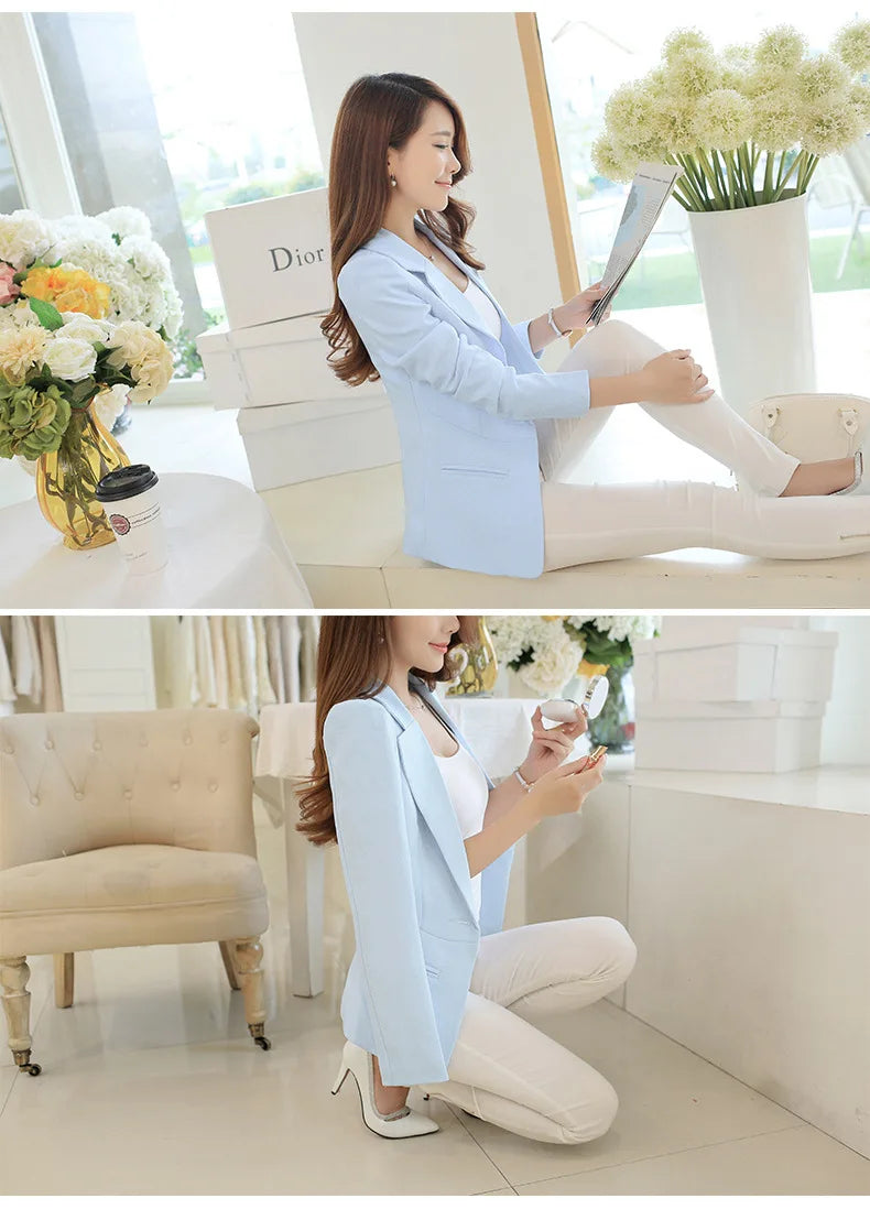 Casual Slim Blazer for Women | Fashionable Office & Career Jacket by BlazerGirlz