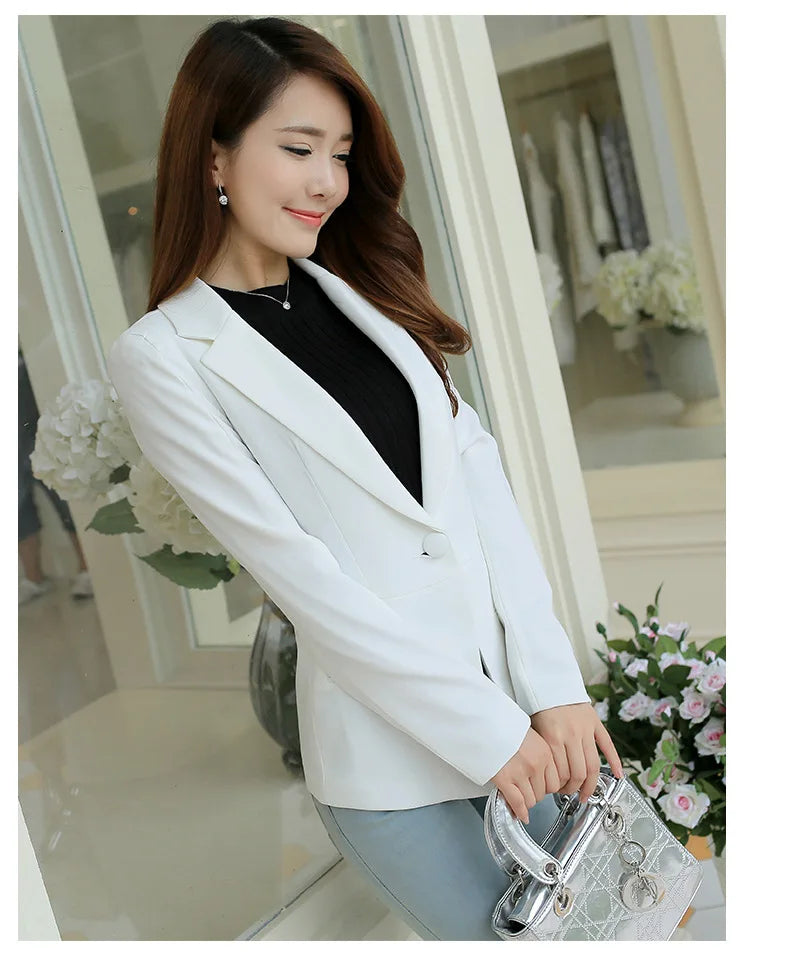 Casual Slim Blazer for Women | Fashionable Office & Career Jacket by BlazerGirlz