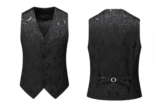 Courtly Charm 3-Piece Suit | Men's Slim Fit Swallowtail Wedding, Office, & Banquet Ensemble