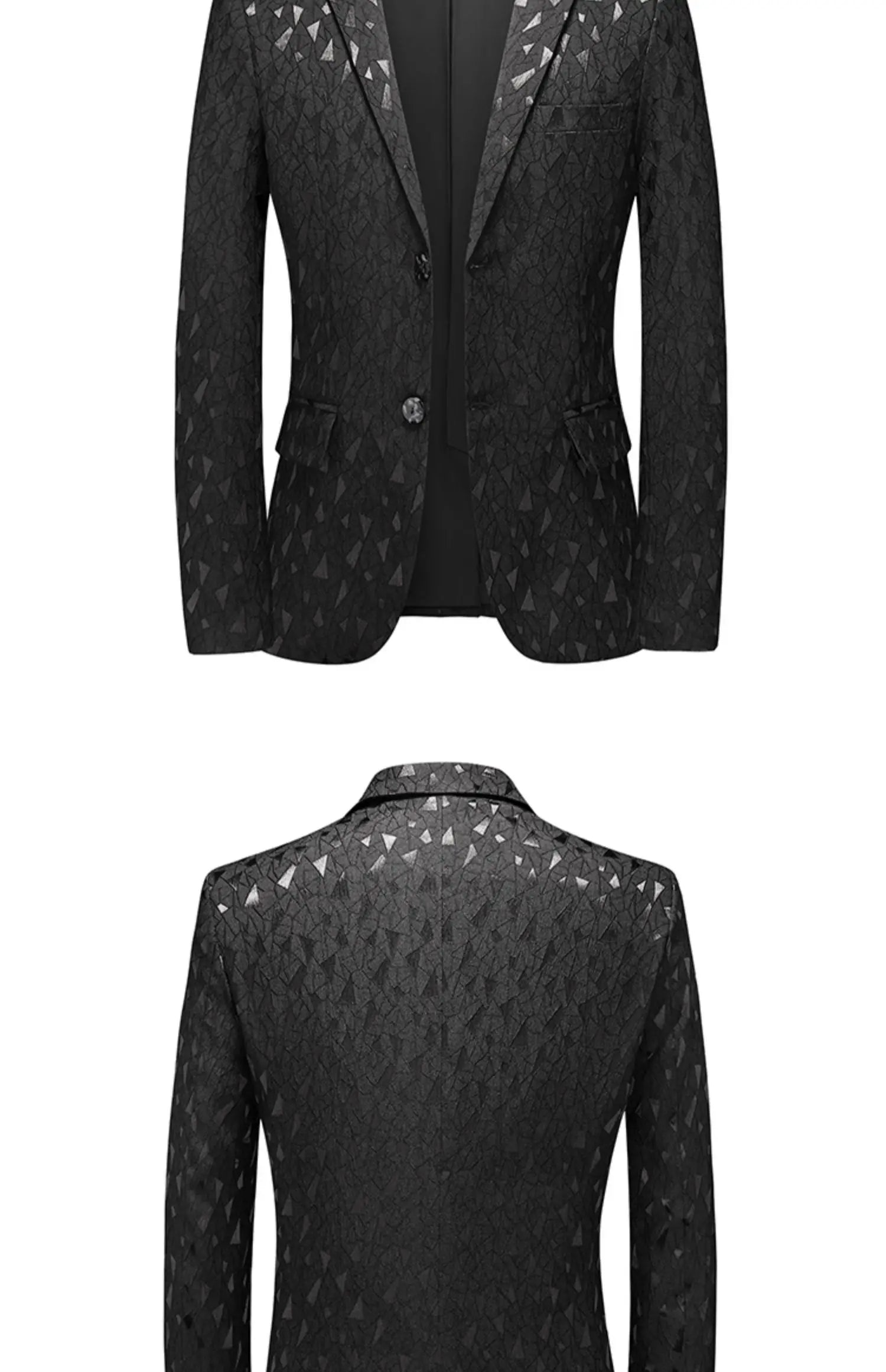 Men's Classic Jacquard Suit Set | 2-Piece Elegant Blazer & Pants by BlazerBoyz