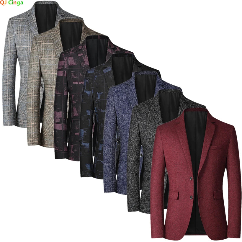 Men's Slim Fit Blazer | Fashion Suit Jacket in Red, Blue, Gray, Yellow | Sizes M-5XL by BlazerBoyz