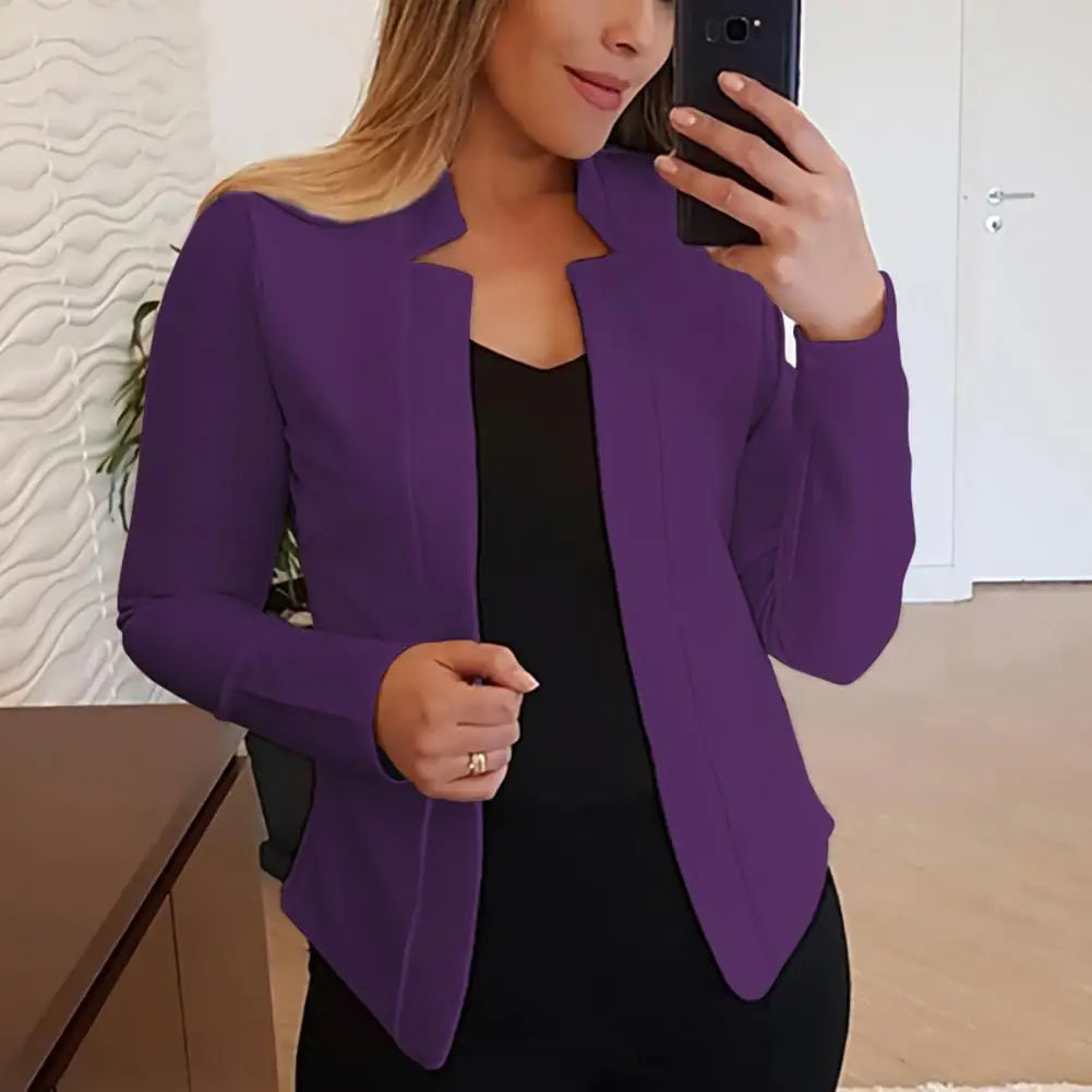 Trendy Slim Fit Business Blazer for Women