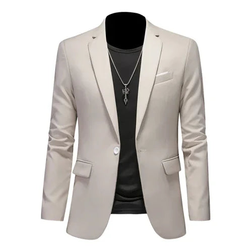 High-Quality Slim Fit Business Blazer | Men's Single Button Casual Suit Jacket | Sizes 6XL-M by BlazerBoyz